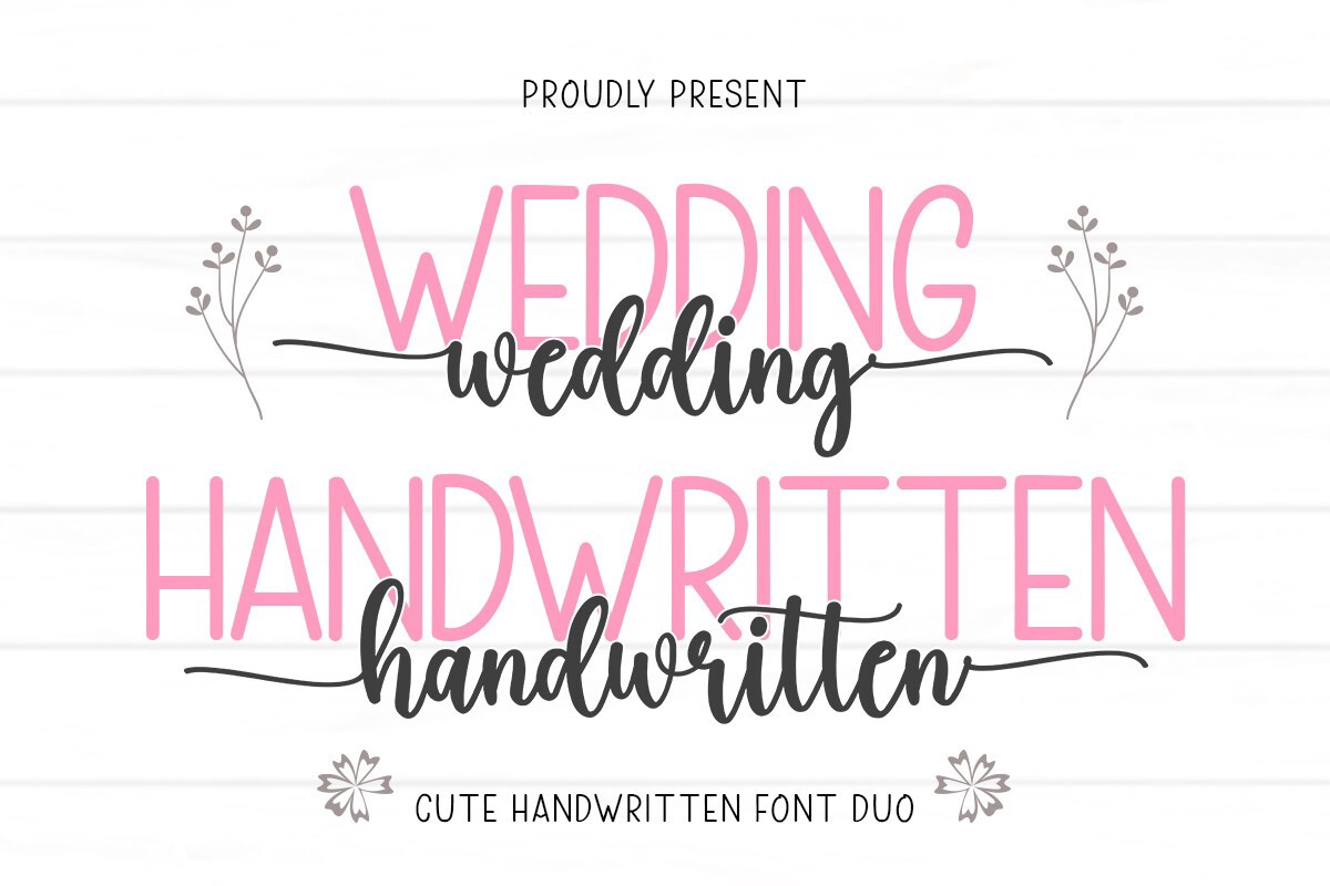 Wedding Handwritten Font preview