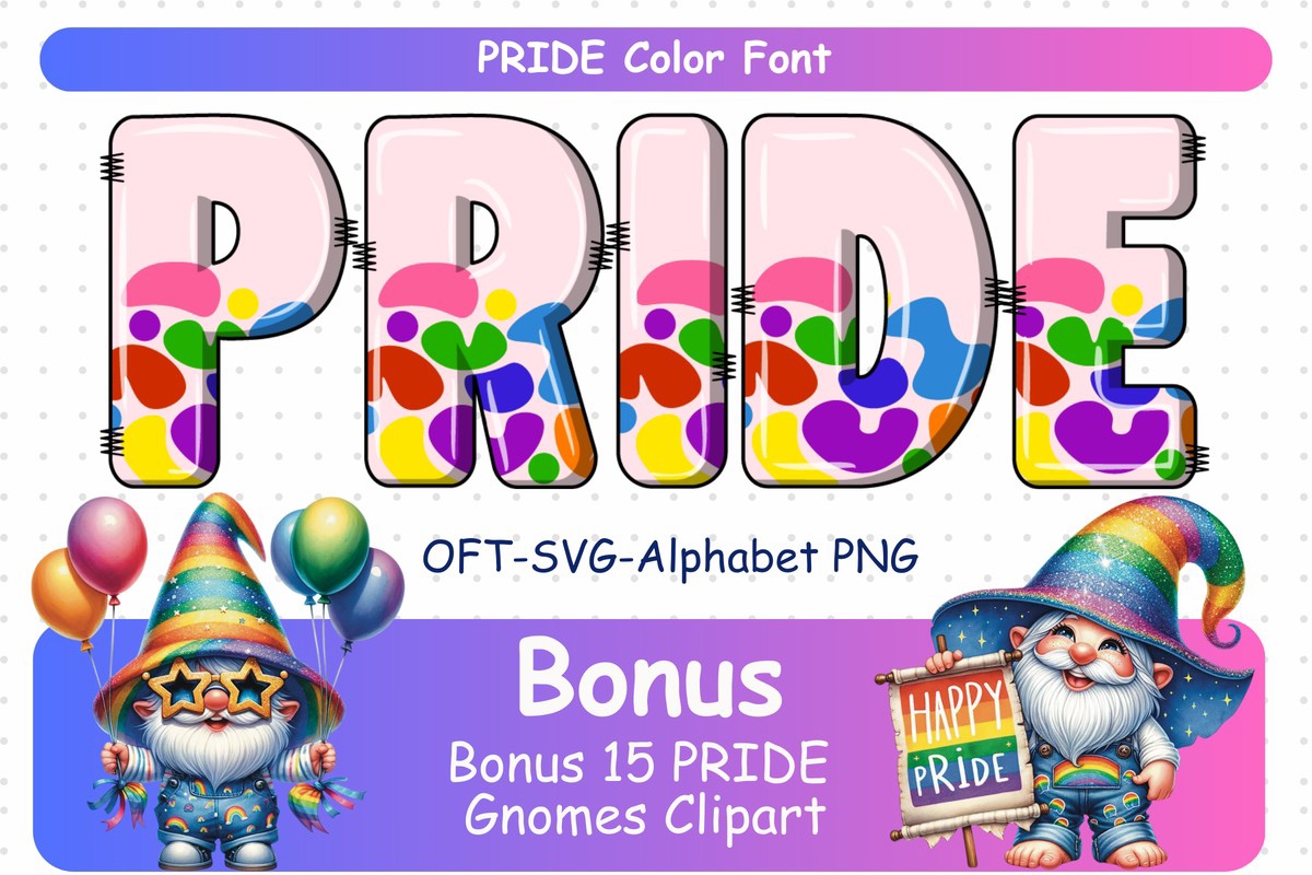 Pride Font preview