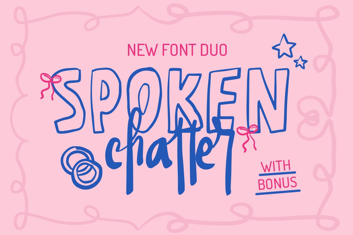 SL Spoken Chatter Font preview