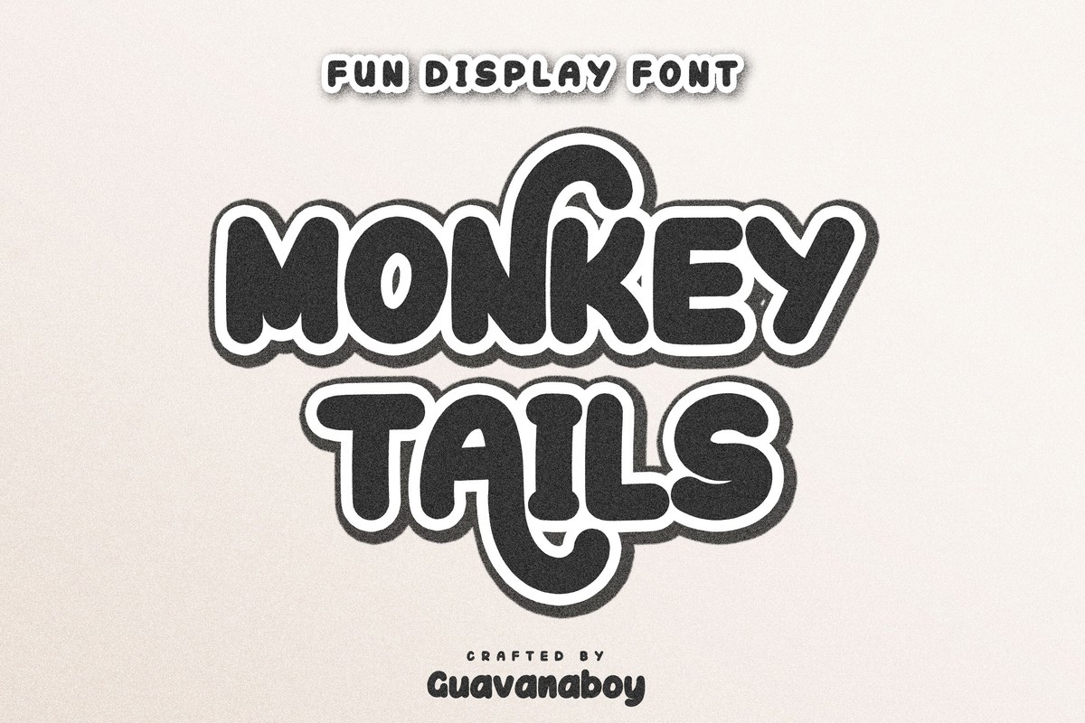 Monkey Tails Font preview