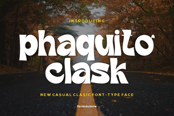 Phaquito Clask Font preview