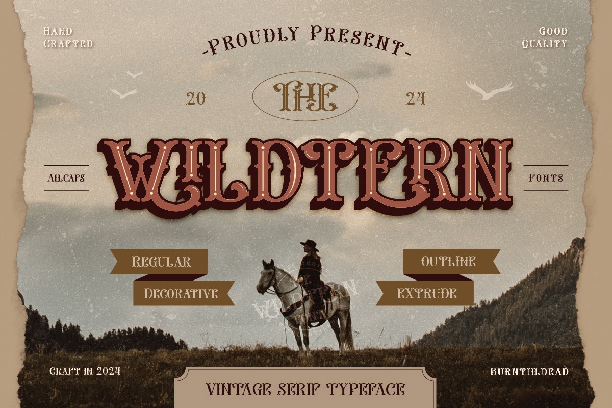 The Wildtern Font preview