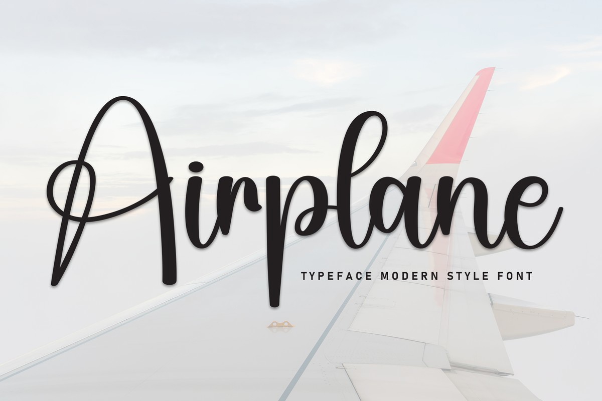 Airplane Font preview