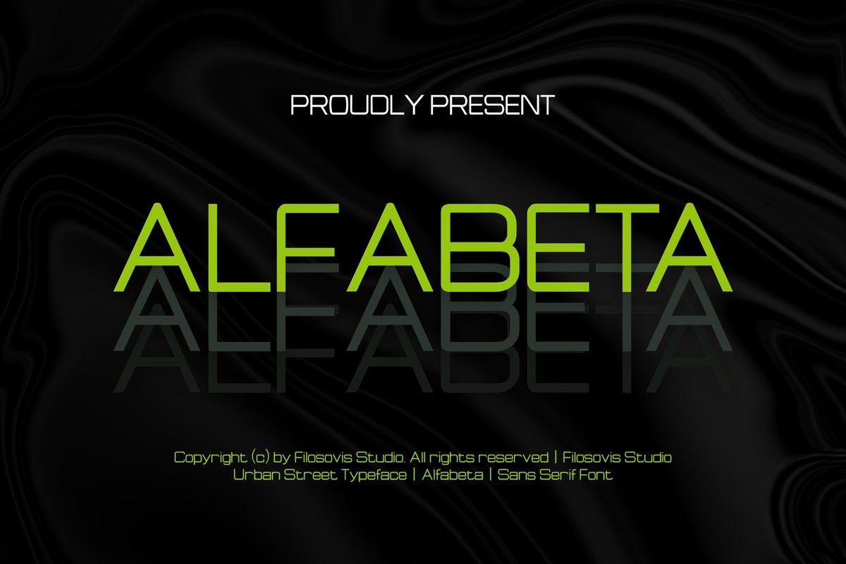 Alfabeta Font preview