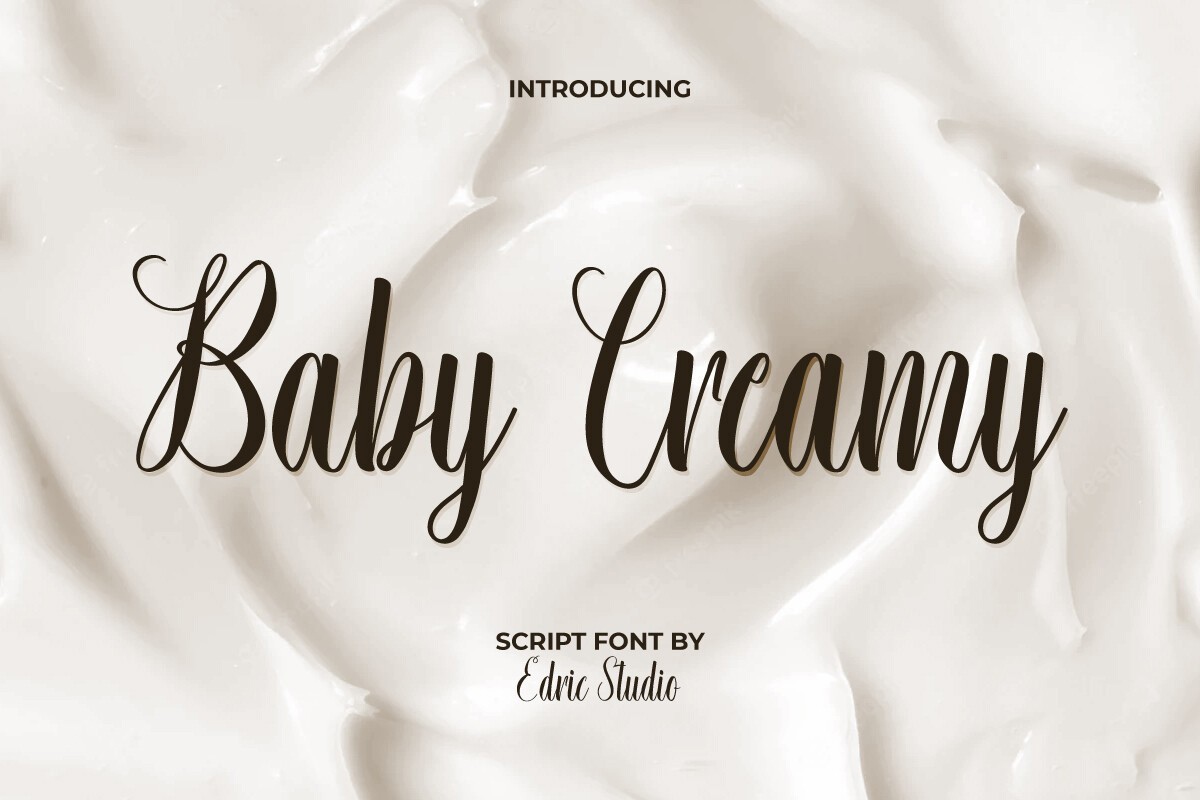 Baby Creamy Font preview