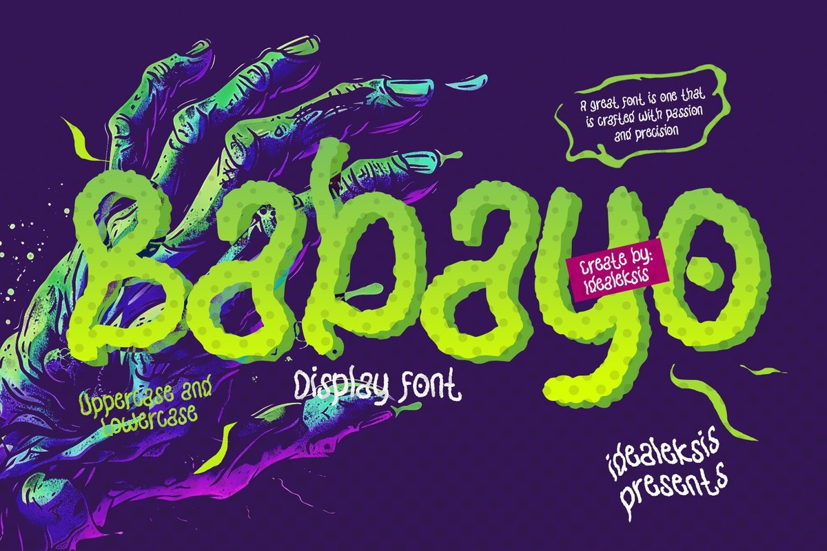 Babyo Font preview