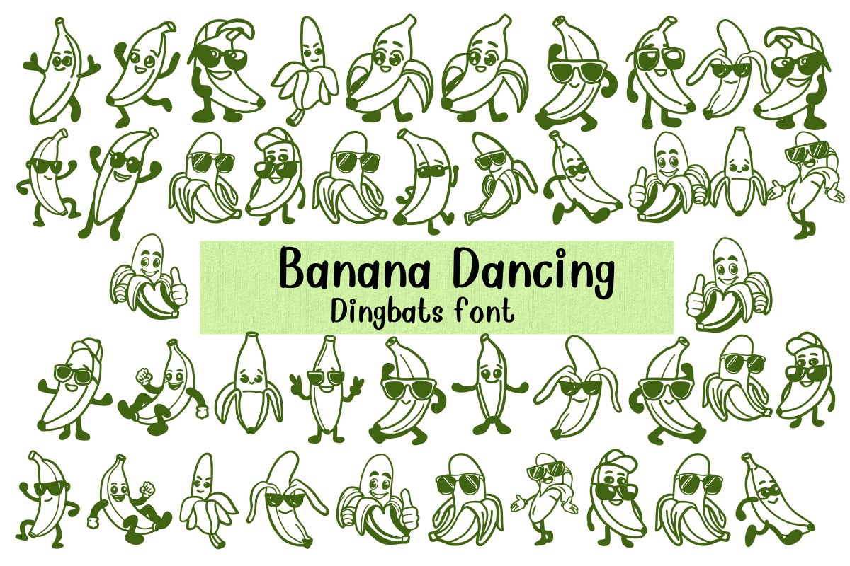 Banana Dancing Font preview