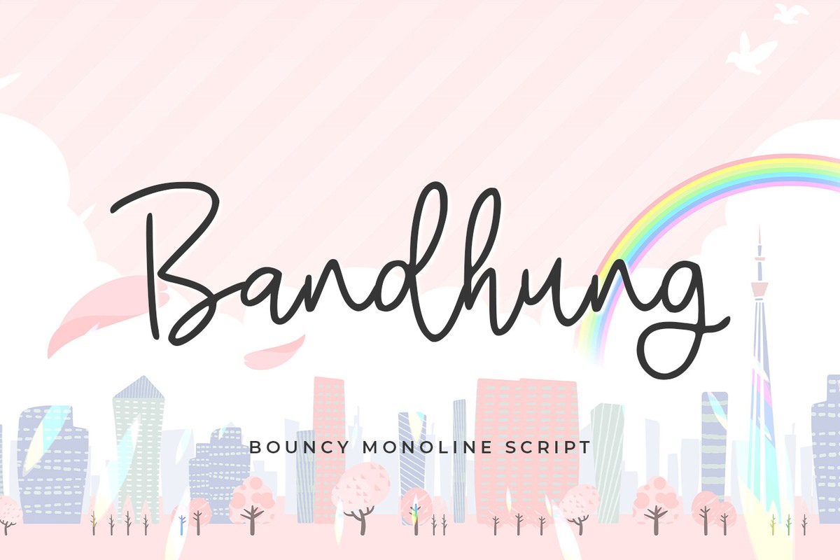 Bandhung Font preview