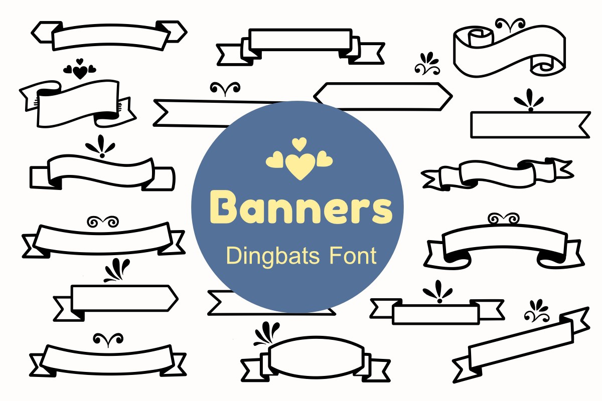 Banners Font preview