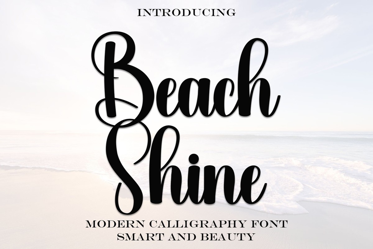 Beach Shine Font preview