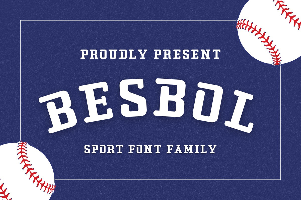 Besbol Font preview