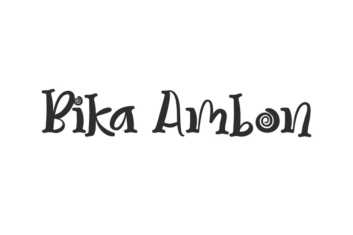 Bika Ambon Font preview