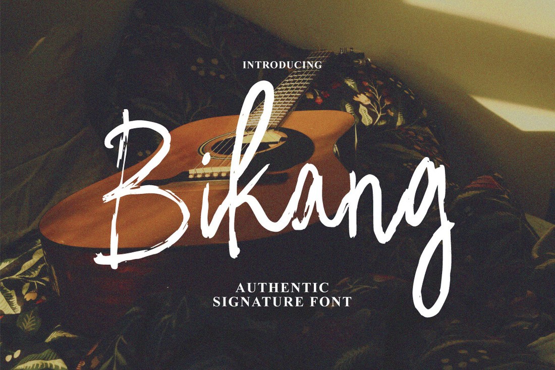 Bikang Brush Signature Font preview