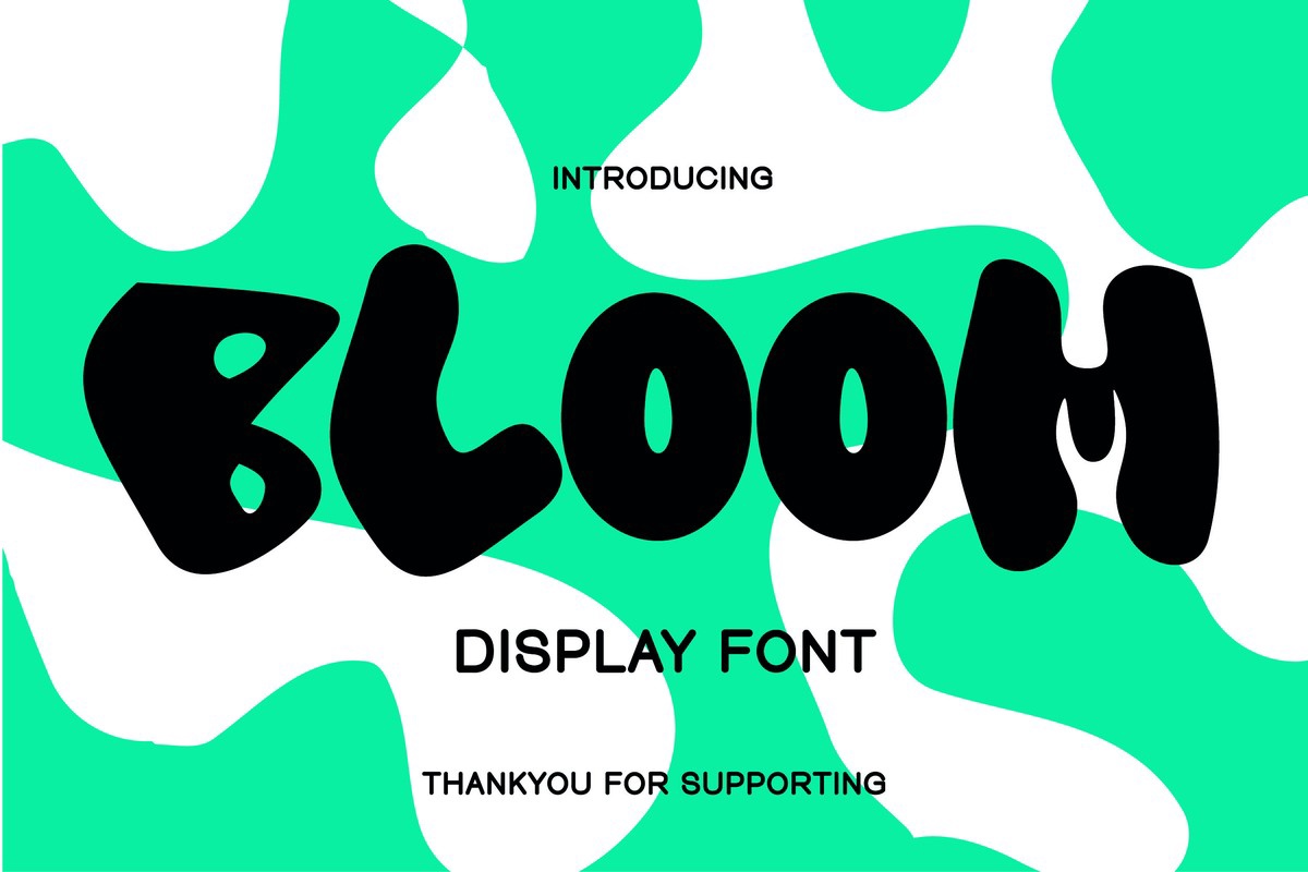 Bloom Font preview