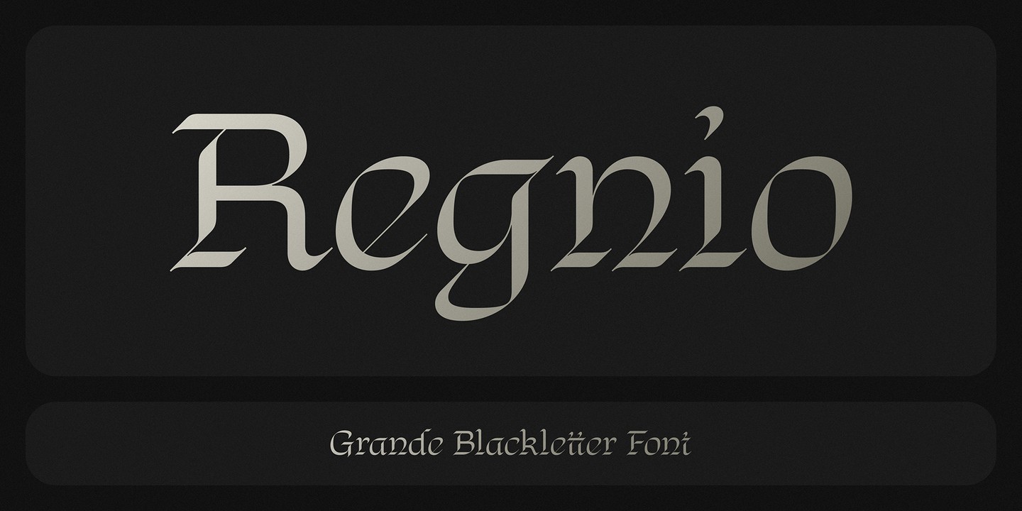 Regnio Font preview