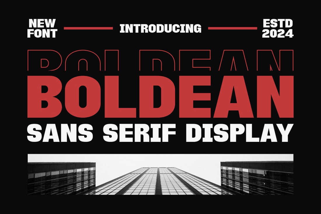 Boldean Font preview