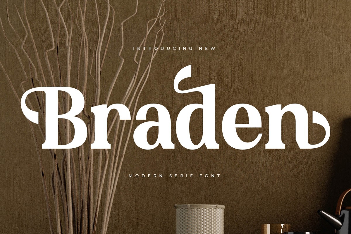 Braden Font preview