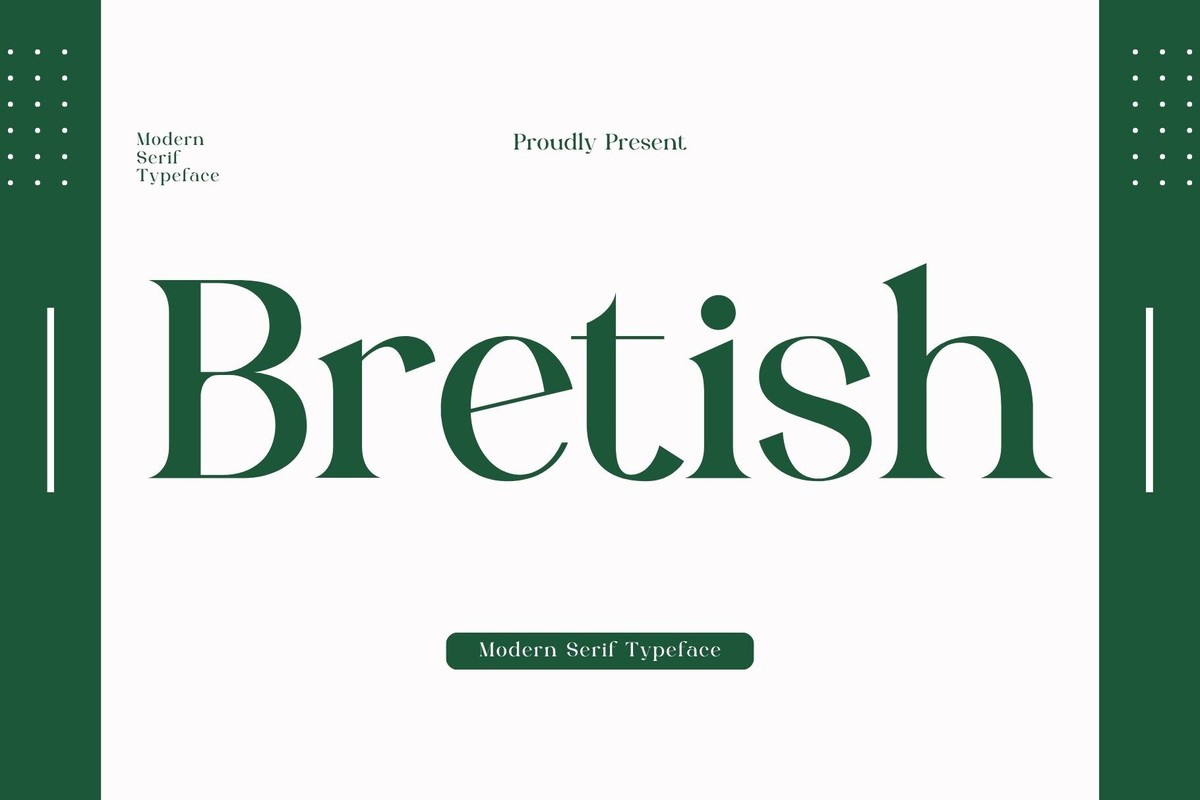 Bretish Font preview