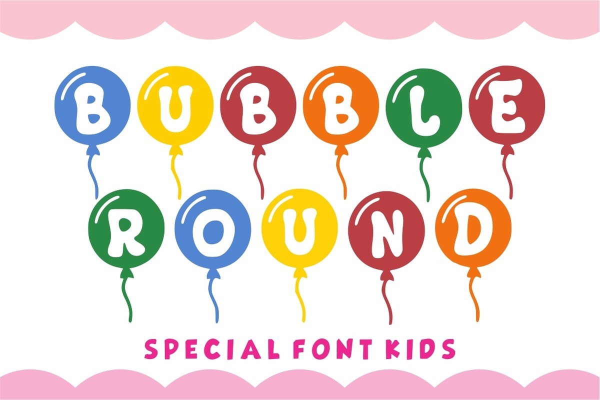 Bubble Round Font preview