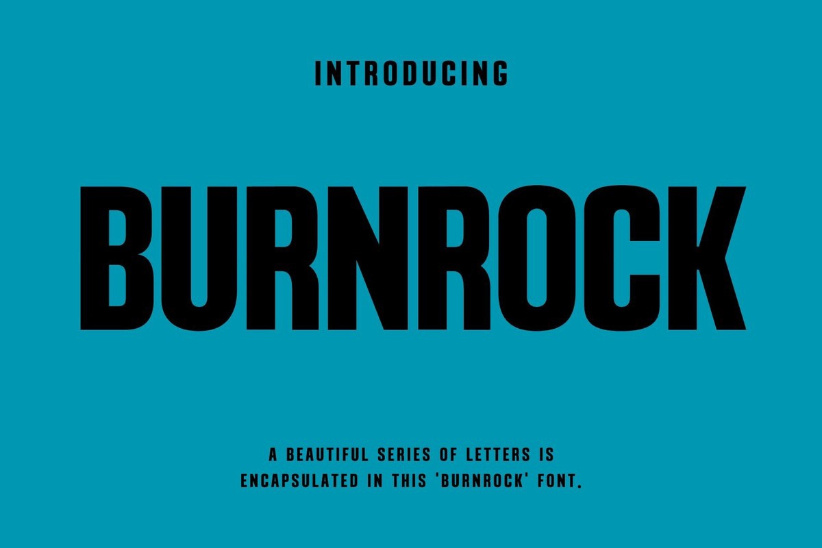 Burnrock Font preview