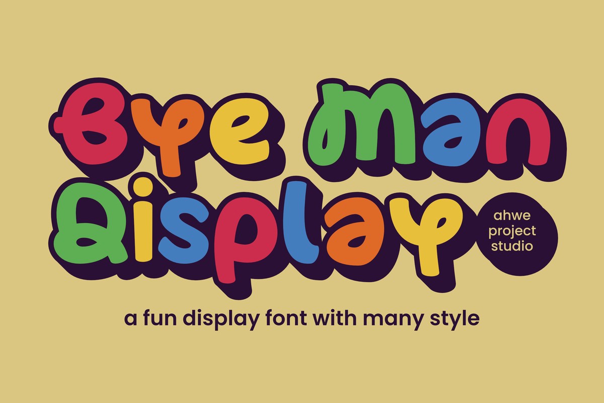 Bye Man Font preview