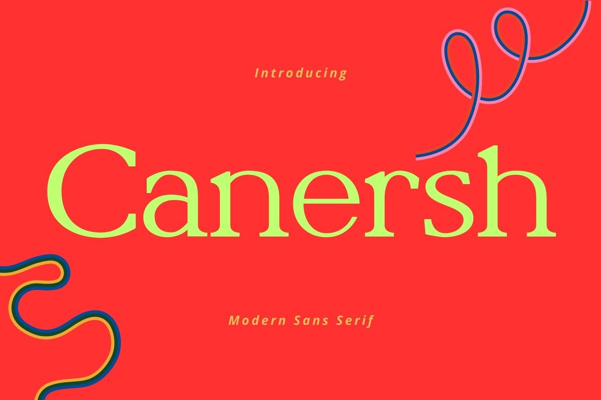 Canersh Font preview