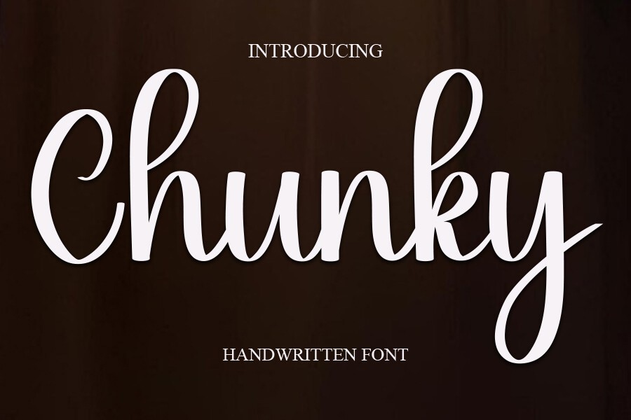 Chunky Font preview