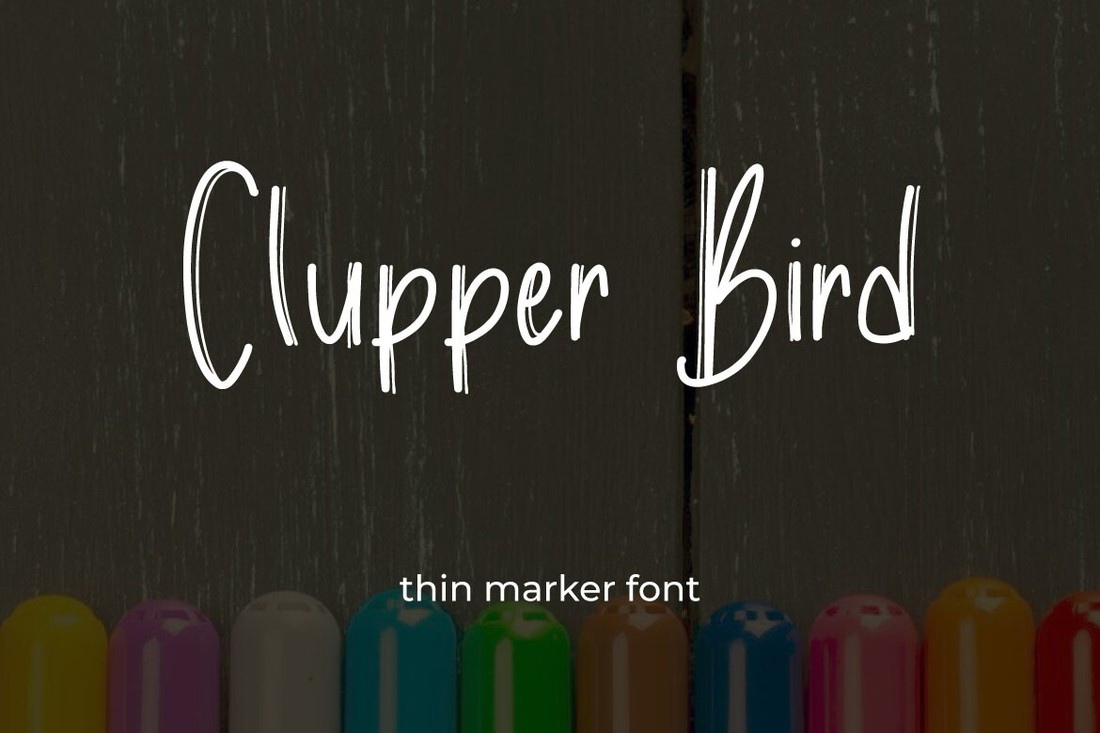 Clupper Bird Font preview