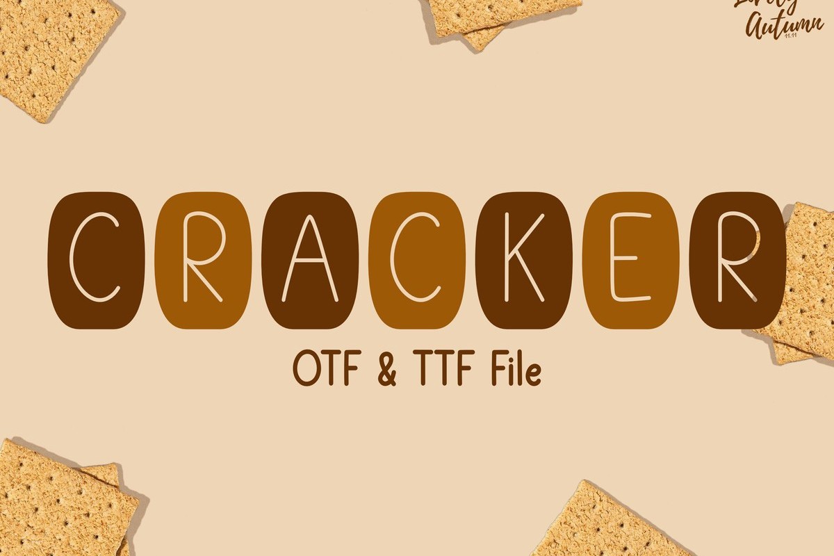 Cracker Font preview