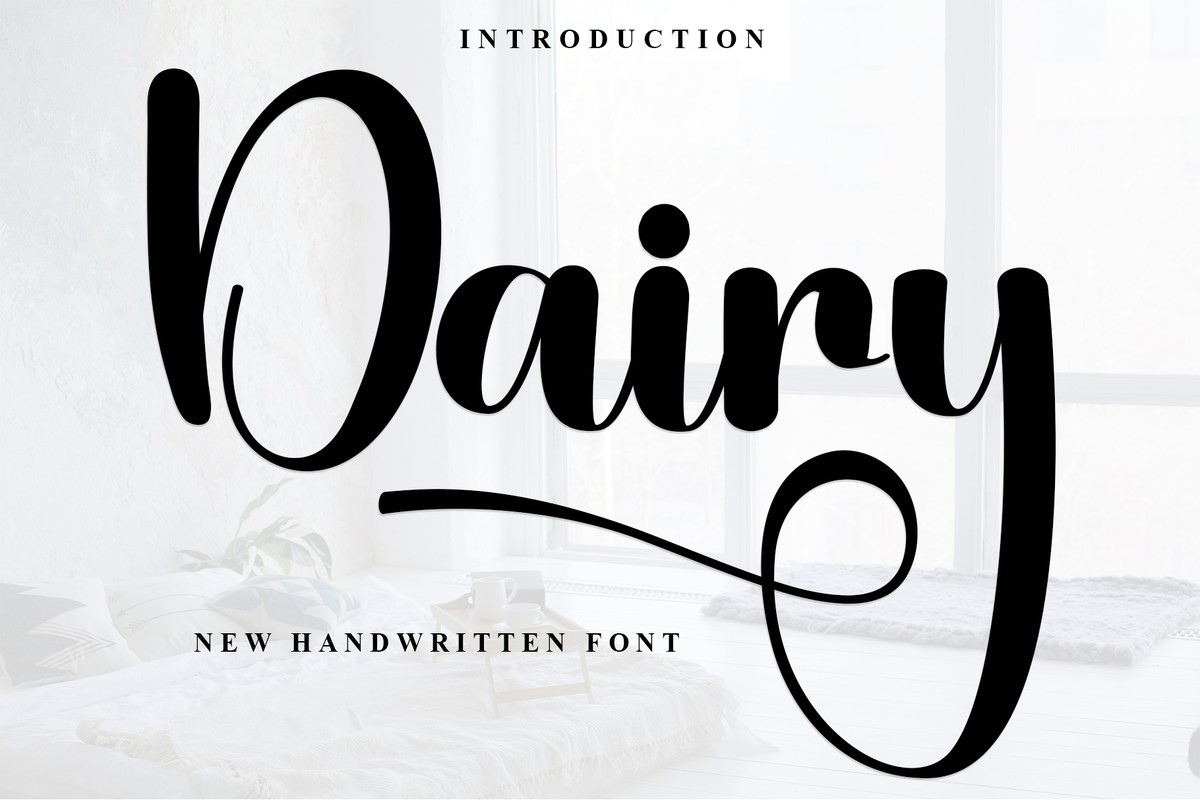 Dairy Font preview