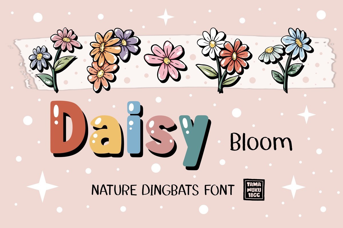 Daisy Bloom Font preview