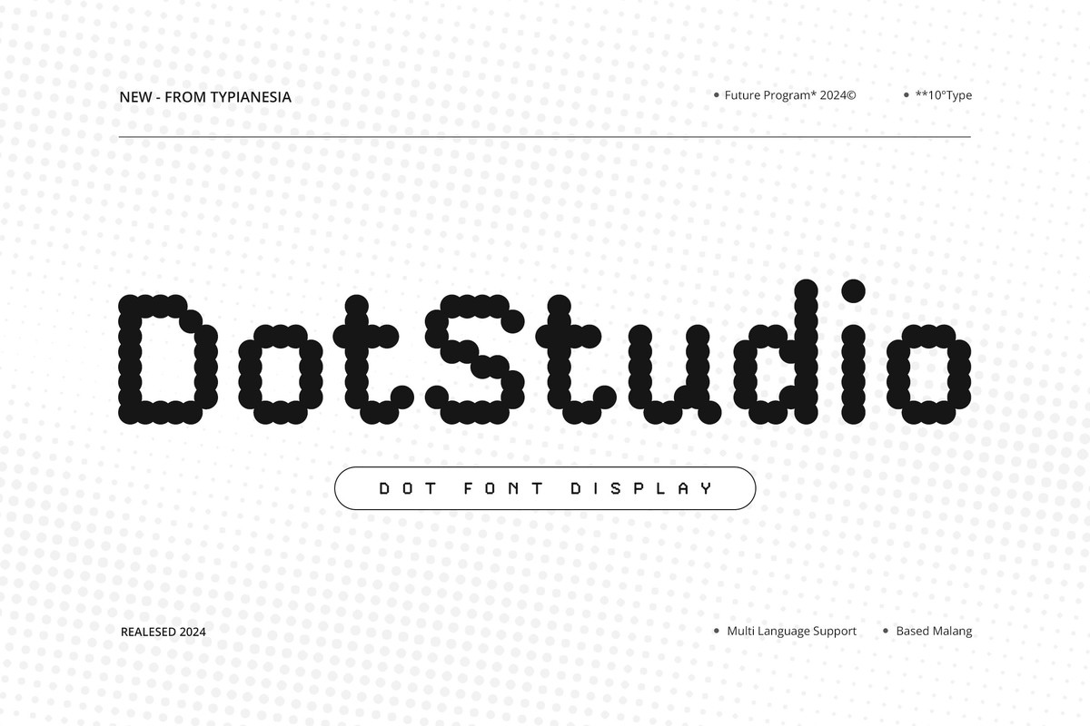 DotStudio Font preview