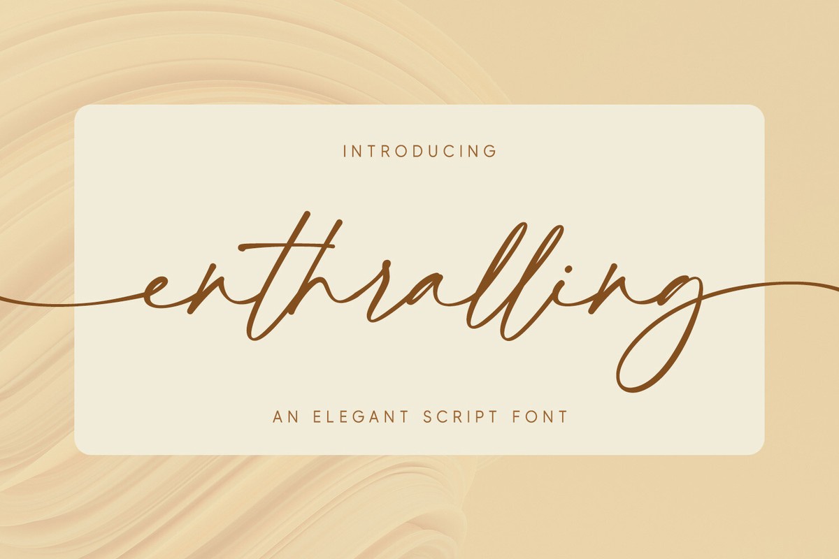 Enthralling Font preview