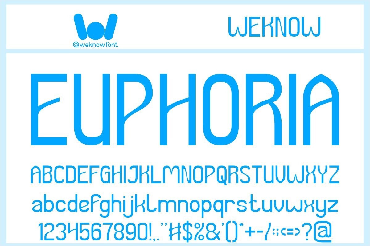 Euphoria Font preview