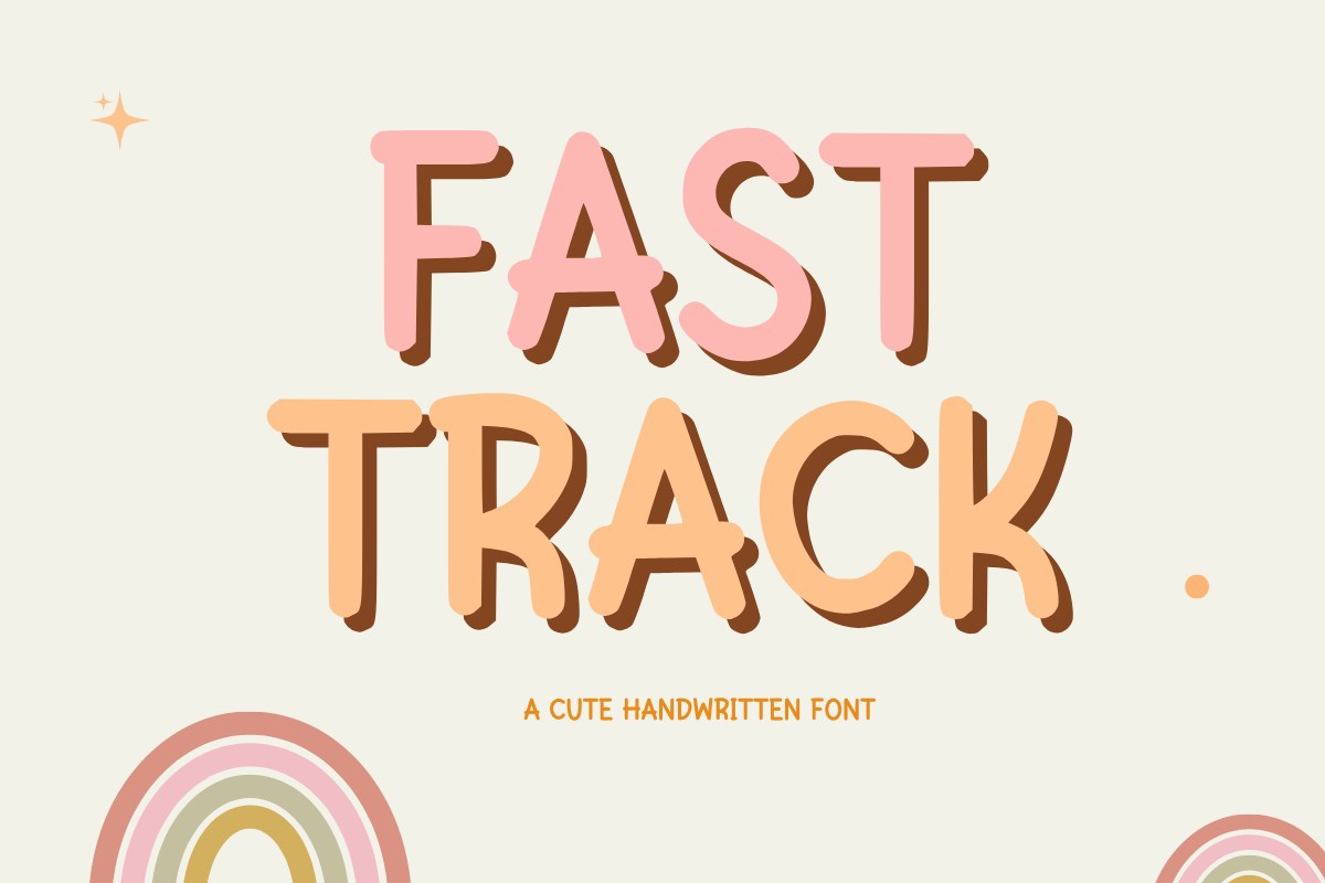 Fast Track Font preview