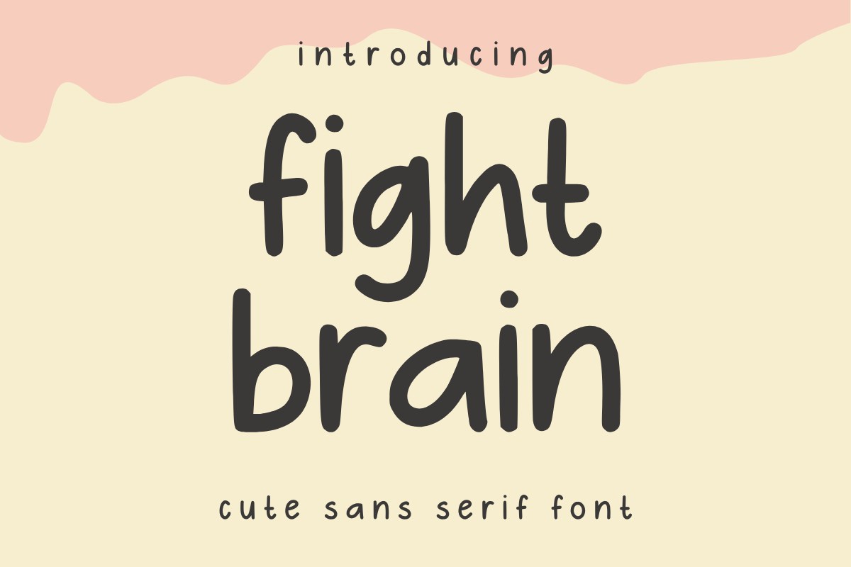 FightBrain Font preview