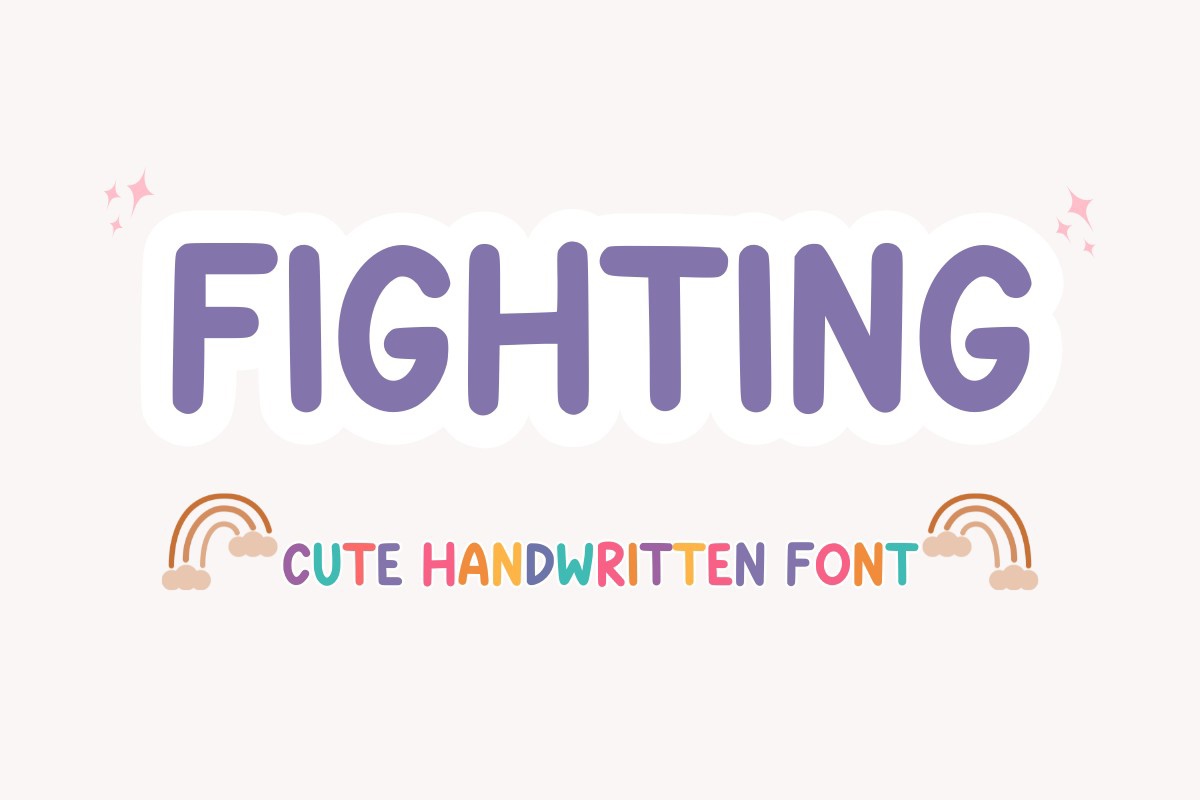 Fighting Font preview