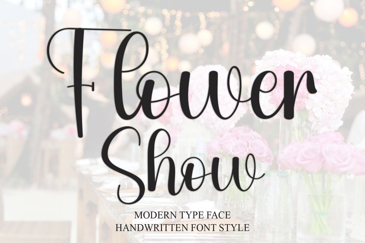 Flower Show Font preview