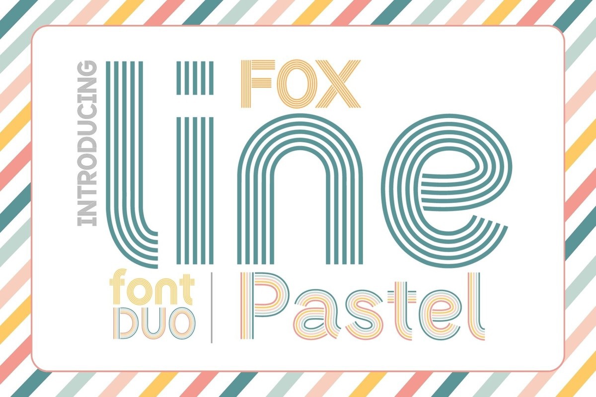 Fox Line Font preview