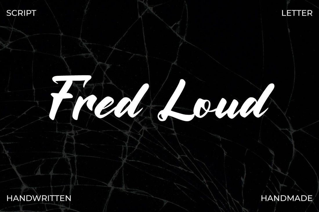 Fred Loud Font preview