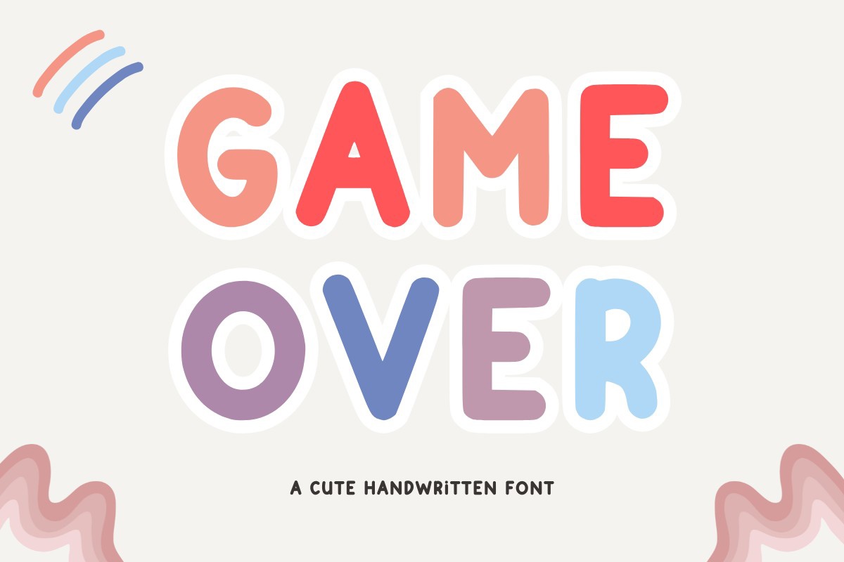 Game Over Font preview