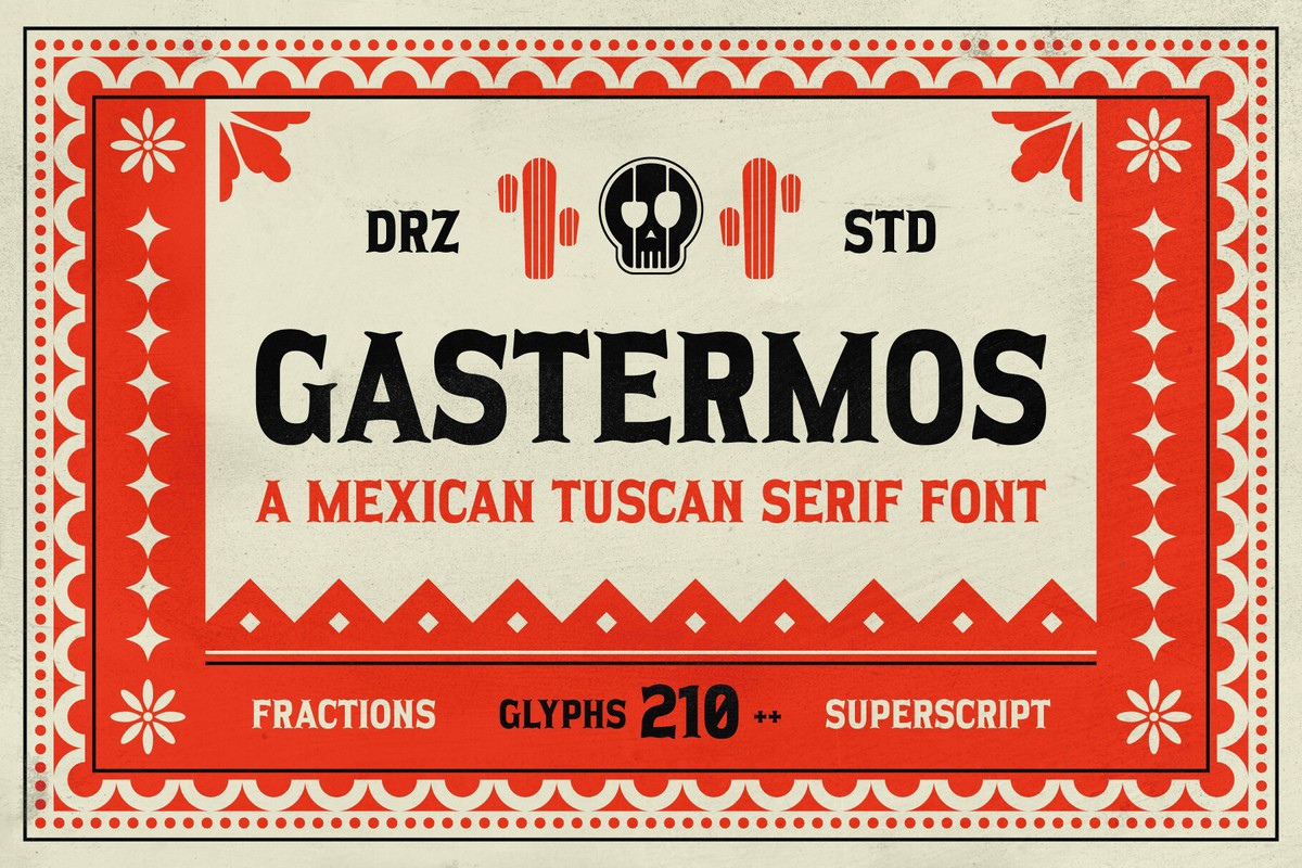 Gastermos Font preview