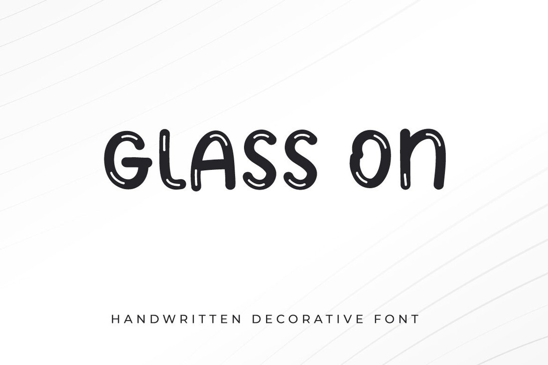 Glass On Font preview