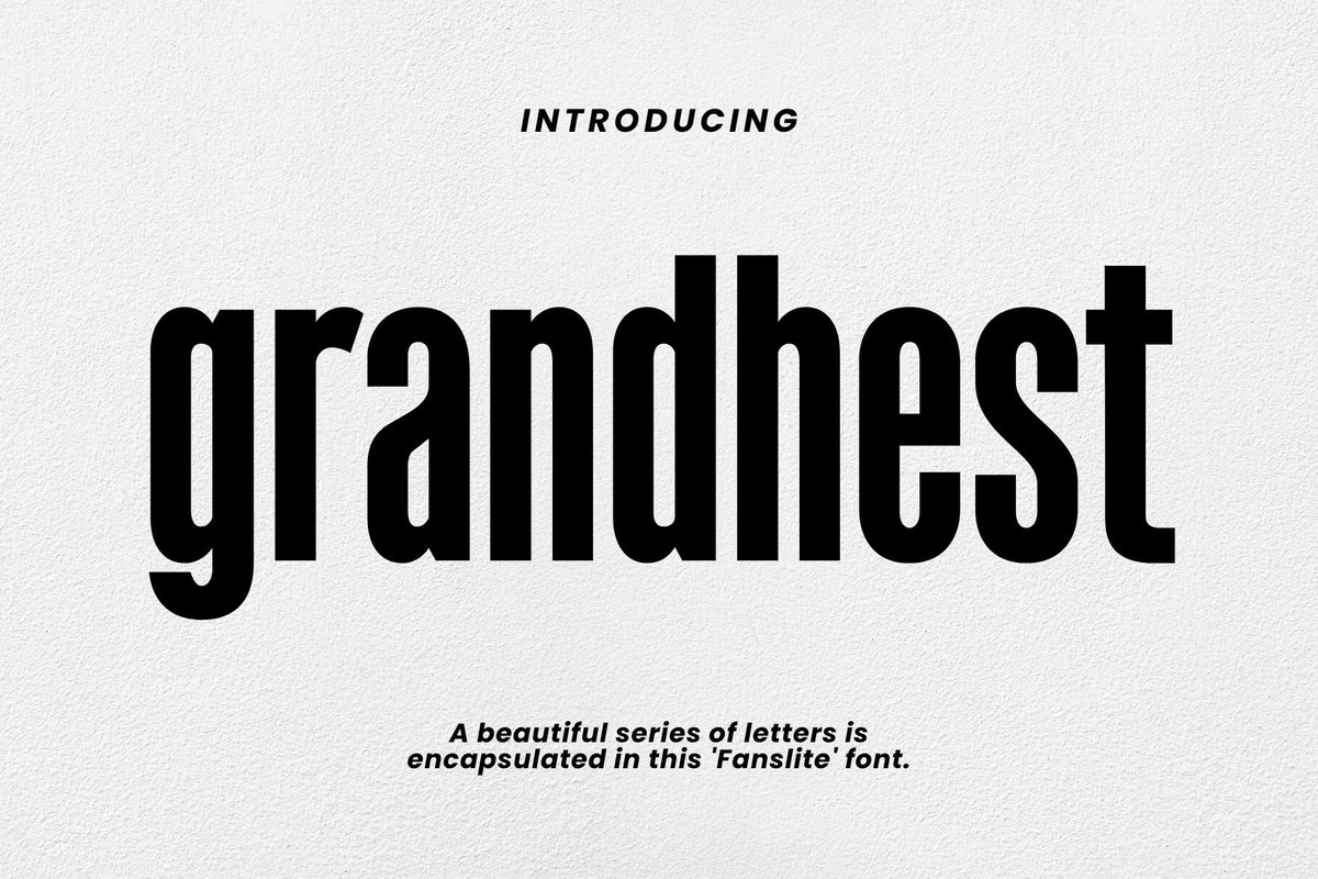 Grandhest Font preview