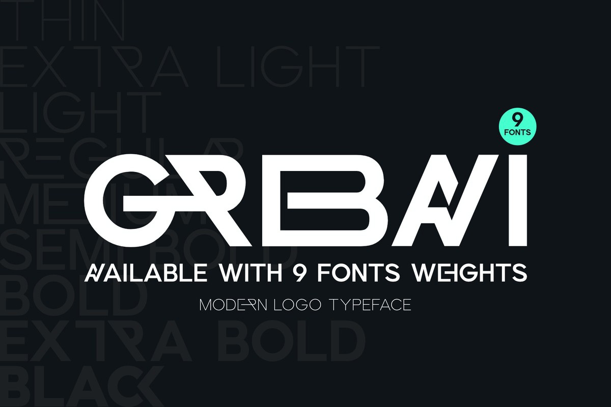 Grebavi Font preview