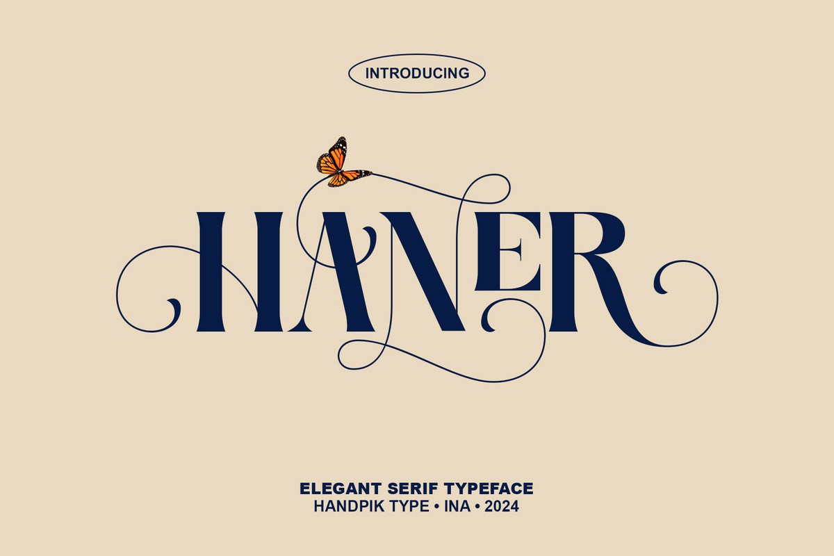 Haner Font preview