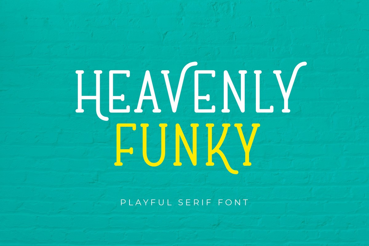 Heavenly Funky Font preview