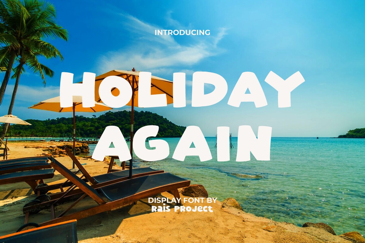 Holiday Again Regular Font preview