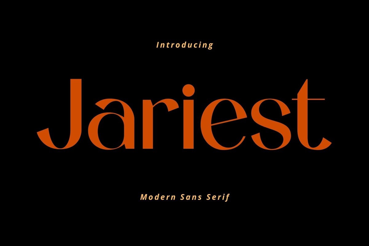 Jariest Font preview