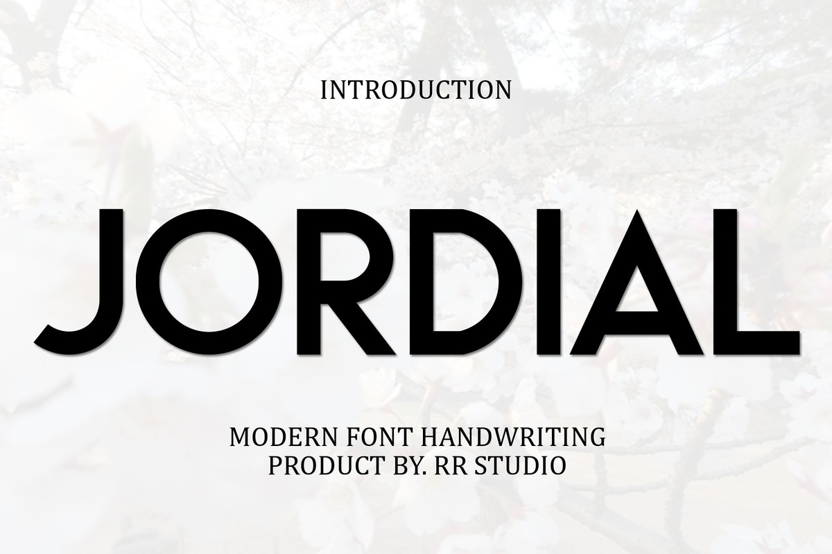 Jordial Font preview